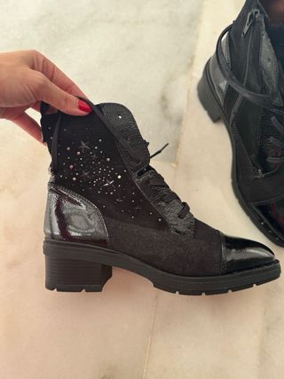 Botas Hispanitas Mujer Talla 38 Negras