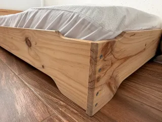 Cama Mendi Muebles Lufe 90x190