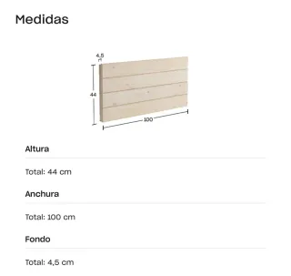 Cama Mendi Muebles Lufe 90x190