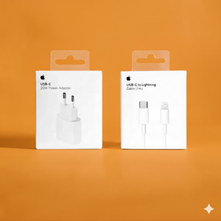 Cargador Apple USB-C 20W y Cable Lightning