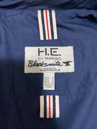 Chaleco acolchado azul Mango