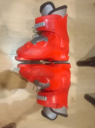 Botas de esquí Salomon rojas