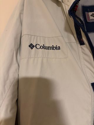 Anorak Columbia Hombre Talla L gris claro