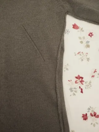 Jersey verde caqui manga larga