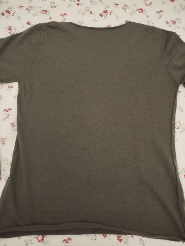 Jersey verde caqui manga larga