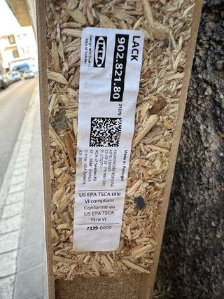 Estanterías IKEA LACK blancas dos sin herrajes