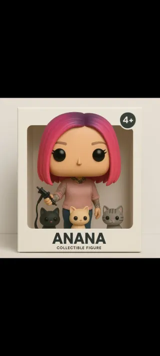Funko Pop Personalizado Anana con Gatos