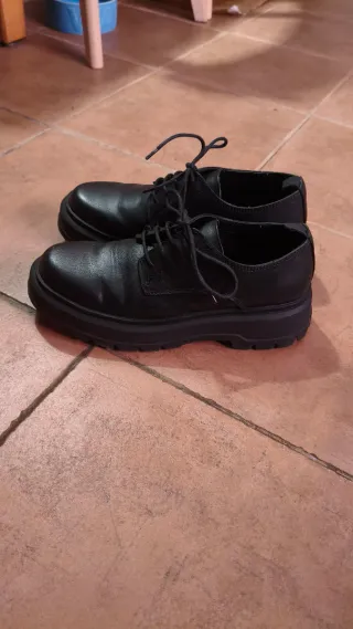 Mocasines negros plataforma