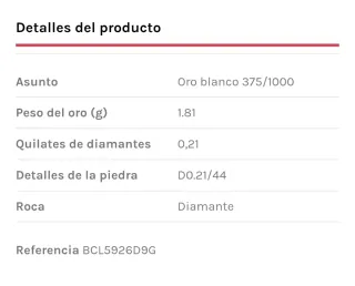 Anillo CARATELLI Oro Blanco Diamantes