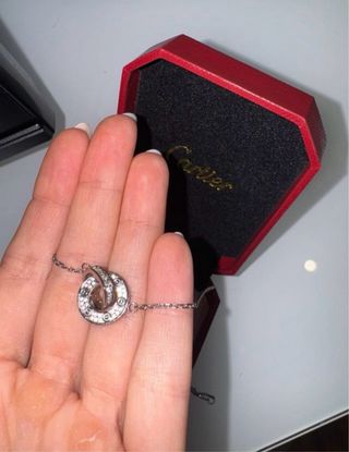 Pulsera Cartier Love Diamantes Oro Blanco