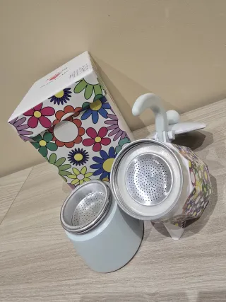 Caffettiera Moka Cuorematto Fiori