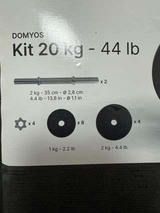 Kit de pesas 20kg