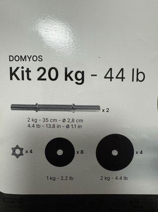 Kit de pesas 20kg