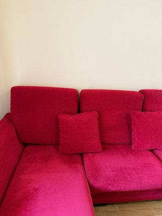 Sofá Chaise Longue Rojo