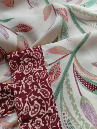 Kimono corto estampado Milano talla única