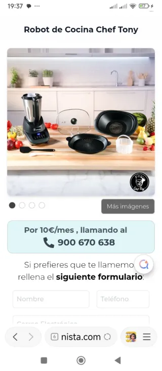 Robot de Cocina Chef Tony
