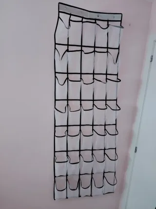 Zapatero colgante organizador de tela