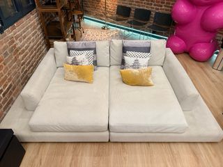 Divano chaise longue bianco