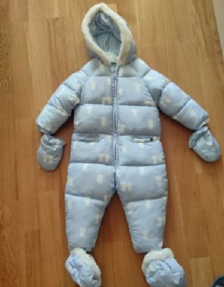 Buzo Mayoral Azul Estampado Oso