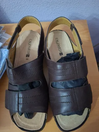 Sandalias Calzamedic Talla 44 Marrón