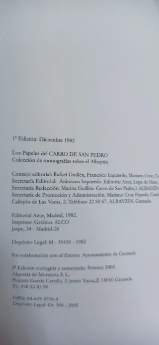 Dos libros de Granada