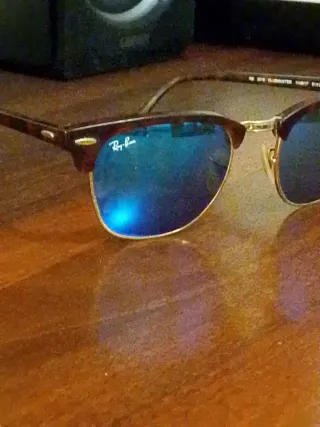 Occhiali da sole Ray-Ban Clubmaster Blu/Marrone