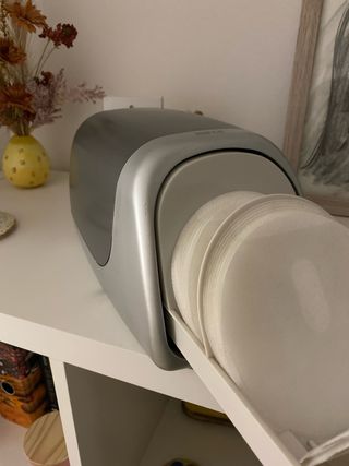 ÚLTIMO DÍA Guarda discos plateado móvil