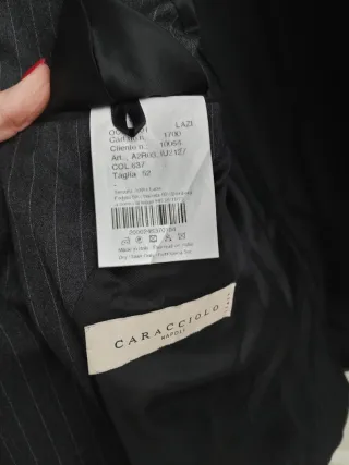 Giacca uomo Sartoria Caracciolo Napoli