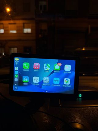 Pantalla para coche con carplay y android auto