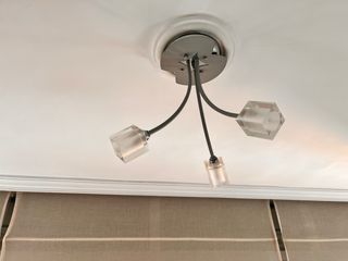 Lámpara de salón cristal y metal