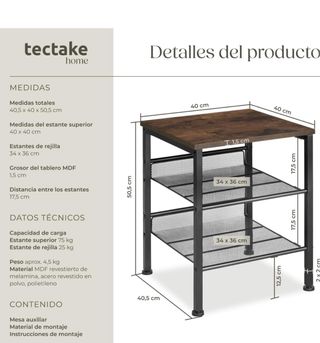 Tavolino con cestino in vimini