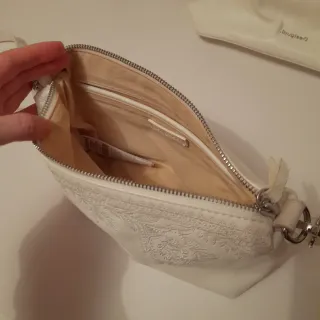Bolso Desigual Blanco Bordado