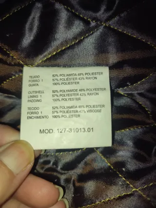 Chaqueta RNT Marrón Satinada T 48 Bomber