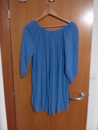 Blusa azul claro manga 3/4