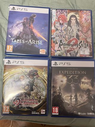 Consola PS5 Slim Negra con Disco +cascos + juegos