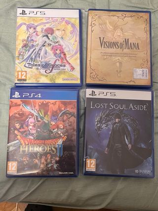 Consola PS5 Slim Negra con Disco +cascos + juegos