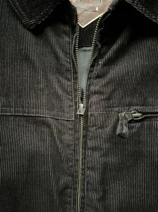 Chaqueta pana hombre negra