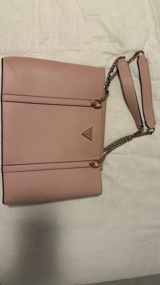 Bolso Guess Rosa y Dorado