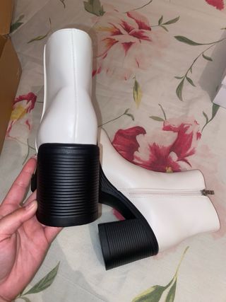 Botines blancos plataforma