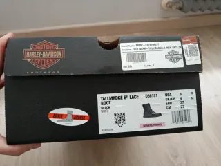 Botas de moto Harley Davidson negras para mujer