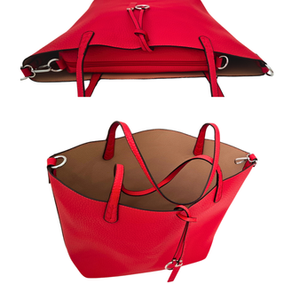 Bolso tote piel vegana con neceser p/San Valentin