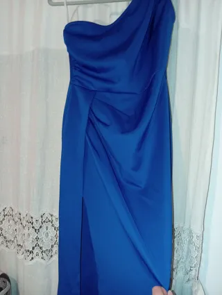 Vestido azul elegante de fiesta