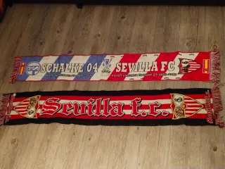 Lote 2 bufandas Sevilla F.C. originales