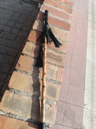 Bastón cachaba gitana con flecos