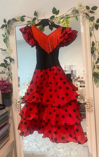 Vestido Flamenco Niña Talla 8