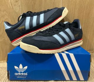 Zapatillas Adidas SL 72 tonos Azules y Rojo.