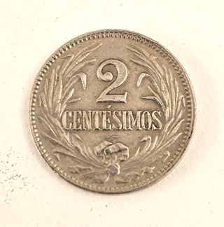 Lote 3 Monedas Viejas Uruguay Pesos Centesimos