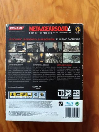 Metal Gear Solid 4 PS3 Guns of the Patriots