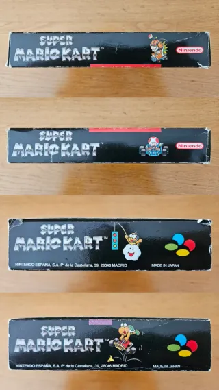 Super Mario Kart. Caja, insert, manuales y póster.