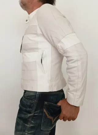 Motera biker cuero auténtico XXL mujer Medidas ind